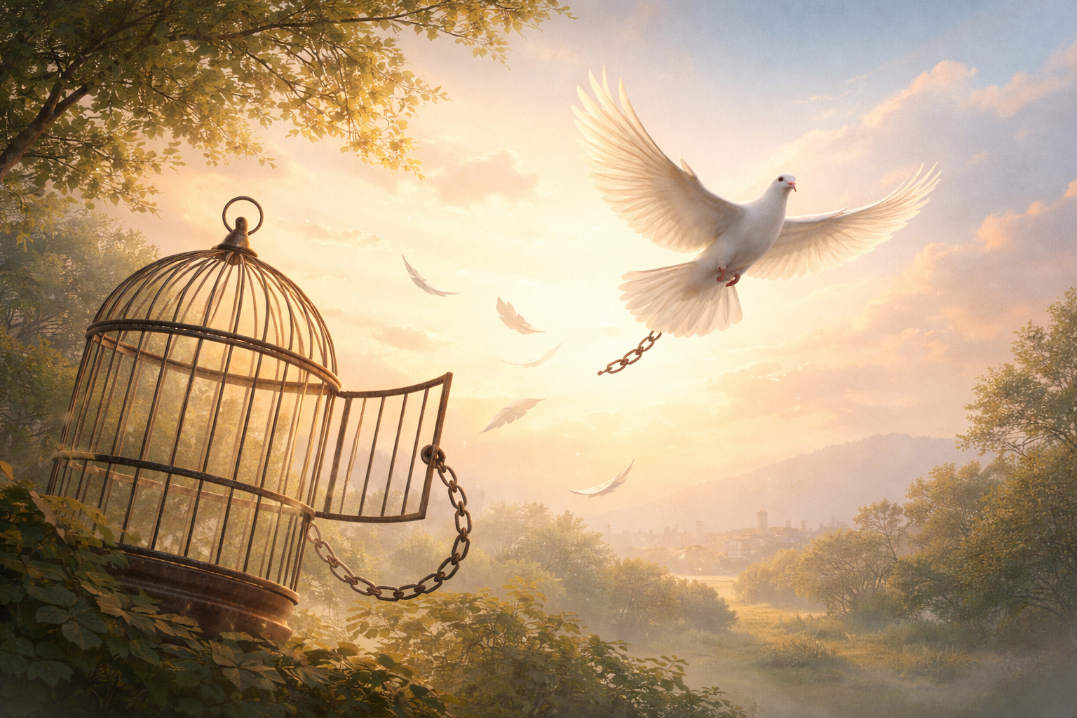 Illustration — the social cage