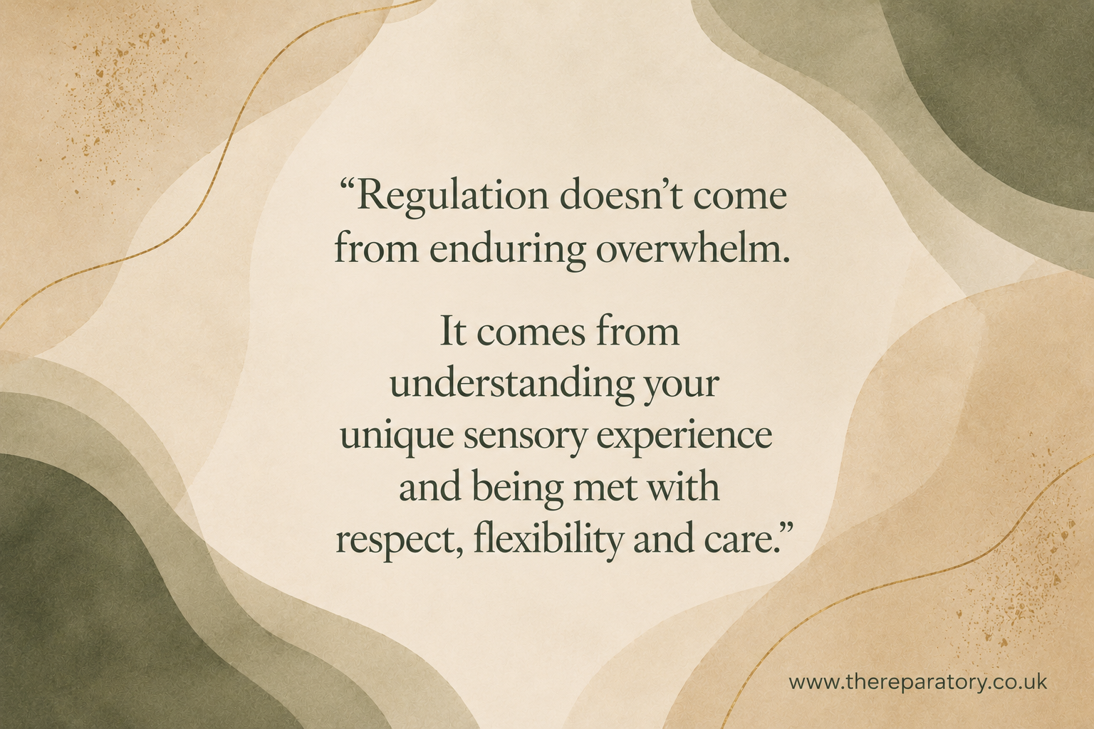 Illustration — therapy and sensory needs
