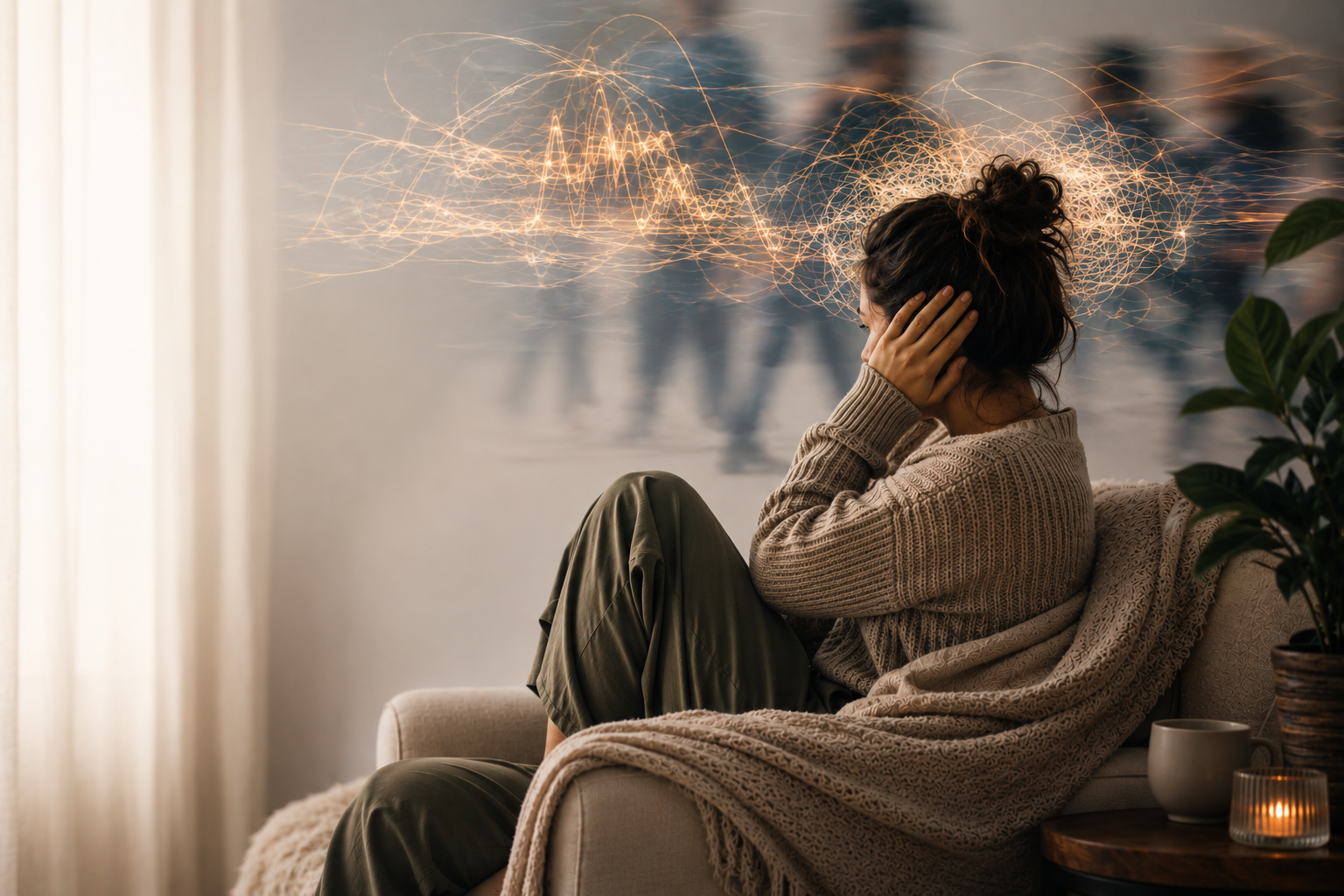 Illustration — sensory overload and wellbeing