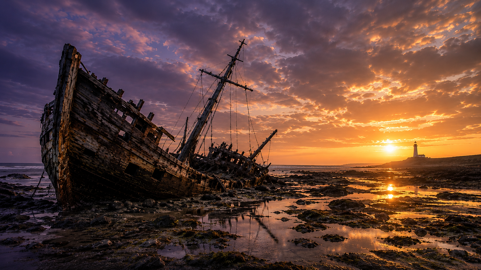 Illustration — the shipwreck, hope and survival